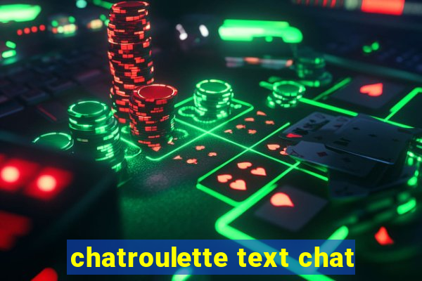 chatroulette text chat